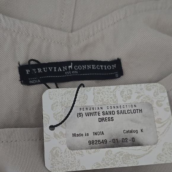 Peruvian Connection Cream V-Neck Maxi Dress - Picture 7 of 7